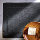 Toalha de Piso Trussardi Stare 100% Algodão Cinza Chumbo 60x86cm