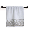 Toalha de Visita Trussardi Raffinato Branco Legno – 30x50cm