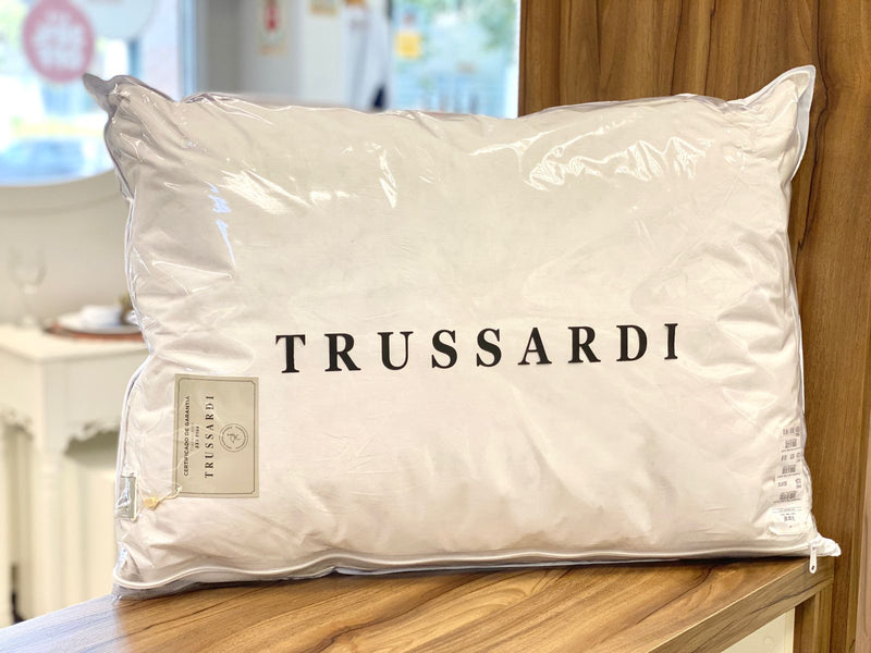 Travesseiro Trussardi 100% Pluma De Ganso 233 fios 100% Algodão 50cm x 70cm