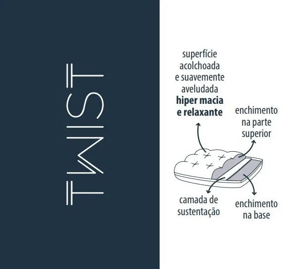 Travesseiro Twist Kacyumara Suporte Firme Extra Macio