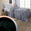 Manta Que Brilha no Escuro para Meninos Shine 1,50m X 2,00m