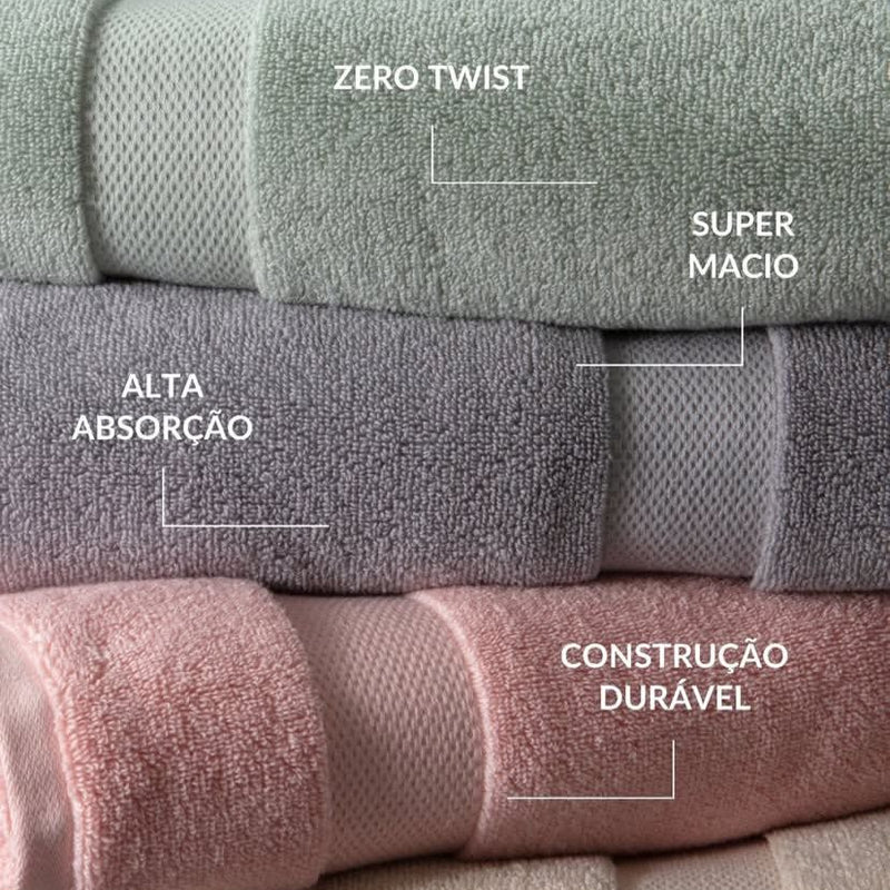 Toalha Rosto Super Soft Zero Twist Corttex 50cm x 70cm