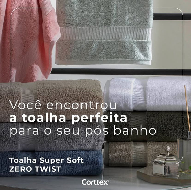 Toalha Rosto Super Soft Zero Twist Corttex 50cm x 70cm