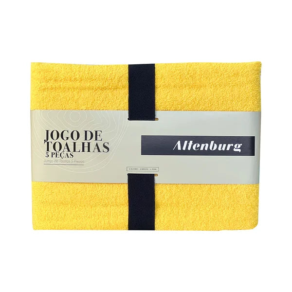 Jogo de Toalhas 5 peças Altenburg Tóquio (2 Banho, 2 Rosto, 1 Piso)
