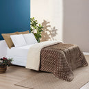 Coberdrom Queen Petit Poá Dupla Face com Sherpa