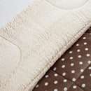 Coberdrom Queen Petit Poá Dupla Face com Sherpa