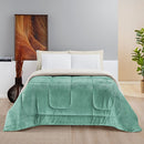 Coberdrom Queen Liso Dupla Face Com Sherpa