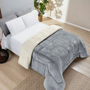 Coberdrom Queen Liso Dupla Face Com Sherpa