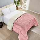 Coberdrom Queen Liso Dupla Face Com Sherpa