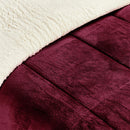 Coberdrom Queen Liso Dupla Face Com Sherpa