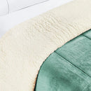 Coberdrom Queen Liso Dupla Face Com Sherpa