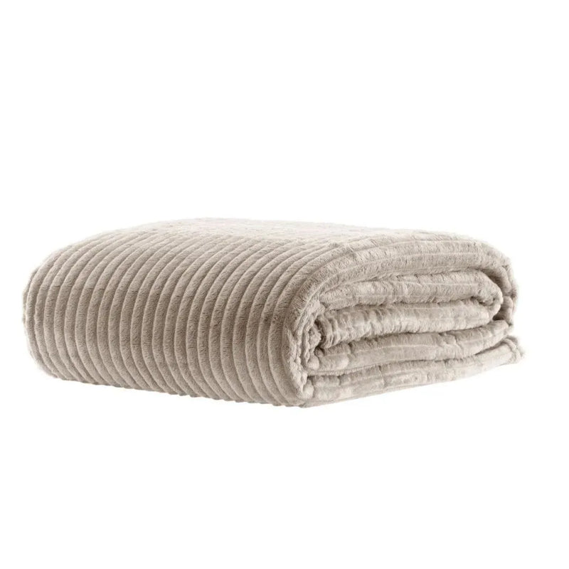 Kit 2 Cobertor Luster Canelado Casal 1,80m x 2,00m