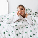 Cobre leito 200 Fios 3 peças Estampado - Sorte