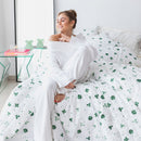 Cobre leito 200 Fios 3 peças Estampado - Sorte