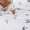 Cobre Leito 200 Fios 3 Peças Estampado  – Voe Alto