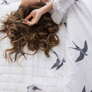 Cobre Leito 200 Fios 3 Peças Estampado  – Voe Alto