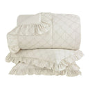 KIT COLCHA TRAP QUEEN  IVORY  3PC BEGE DUNA 2.84X2.62CM