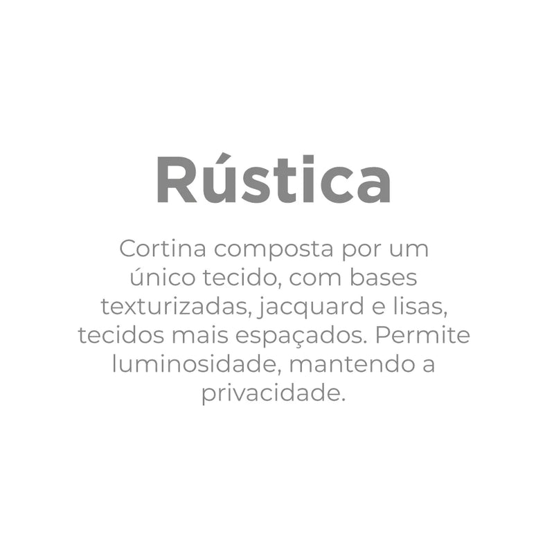 Cortina Rústica Pantex - Indicado para varão de 1,00m até 1,50m de largura Fendi