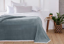 Cobertor Áustria Liso Dupla Face Casal - Tecido Sherpa e Manta Microfibra