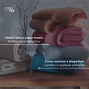 Manta Microfibra 200 Home Design Corttex Tamanho:Queen