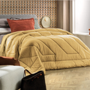Edredom Altenburg Malha 100% Algodão 1,70x2,40m Cor Amarelo Mostarda