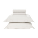 Jogo de Cama Karsten Bossa 4 Peças 300 Fios 100% Algodão Casal 220x260cm Cor Branco