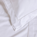 Jogo de Cama Queen 300 fios Doppio Branco Algodão Egipcio Trussardi