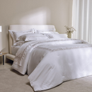 Colcha Trussardi Flora 100% Algodão 300 Fios 310 x 280cm King Branco