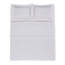 Jogo de Cama Queen 300 fios Doppio Branco Algodão Egipcio Trussardi