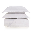 Kit Cobre Leito Colcha Trussardi Rizzi 3 peças 600 Fios  290 x 270cm King Branco Trussardi