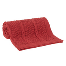 Manta Tricot Frankie 125x150 cm Cor Terracota 100% Poliéster