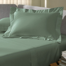 Fronha Altenburg Cetim Sublime Ponto Ajour com 4 Abas de 7cm 50x70cm Cor Verde Agave