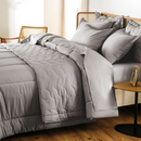 Jogo de Cama Karsten Tom 4 Peças 220 x 250cm Casal Cinza
