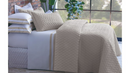 Jogo de Cama Solteiro King Double Branco/Fendi 200 fios 100% Algodão Naturalle