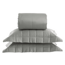 Colcha Satinee Square King Cor Verde 100% Algodão
