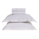 Jogo de Cama Queen 300 fios Doppio Branco Algodão Egipcio Trussardi