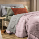 Edredom Altenburg Malha 100% Algodão 1,70x2,40m Cor Rosé Natural