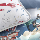 Jogo de Cama Altenburg Mundo Kids Malha Nautico Compose 4 Peças 2,10x2,40m
