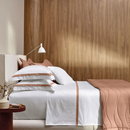 JOGO DE CAMA 4 PECAS VERCELLI COR 1 BRANCO/SOLARE 2,20x2,80cm Casal TRUSSARDI 300 FIOS