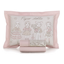 Jogo de Cama Karsten Bia 3 Peças 180 x 250cm Solteiro Rosa