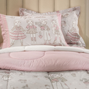Kit Cobre Leito Colcha Karsten Bia 180 x 260cm Solteiro Rosa