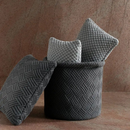 Almofada Tricot Beni 45x45 cm Cor Chumbo 100% Poliéster