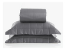 Colcha Satinee Square Super King Cor Cinza 100% Algodão
