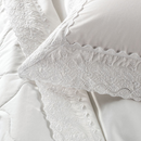 Jogo de Cama King com Capa de Almofada 200 Fios 100% Algodão Antônia Branco