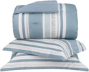 Kit Colcha Bud Vision Lanvin Queen 3 Peças 270 Fios 100% Algodão Cetim 2.60x2.50