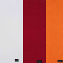 Jogo de 3 Peças Quadriculado 48x71 cm Cores Branco, Laranja e Vermelho 100% Algodão