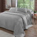 Colcha Kacyumara Bali Bambu 400 Fios Queen Prata