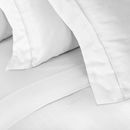 Jogo de Cama Cetim Damask Square 300 Fios 100% Algodão Casal Cor Branco