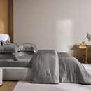 Jogo de Colcha Trussardi Girelli 100% Bambu Natural 310 x 280cm King Marmo