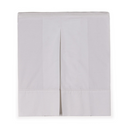 Saia para Cama Box Solteiro 100% Algodão Tullia Branco/Branco percal 200 fios 100% algodão Trussardi